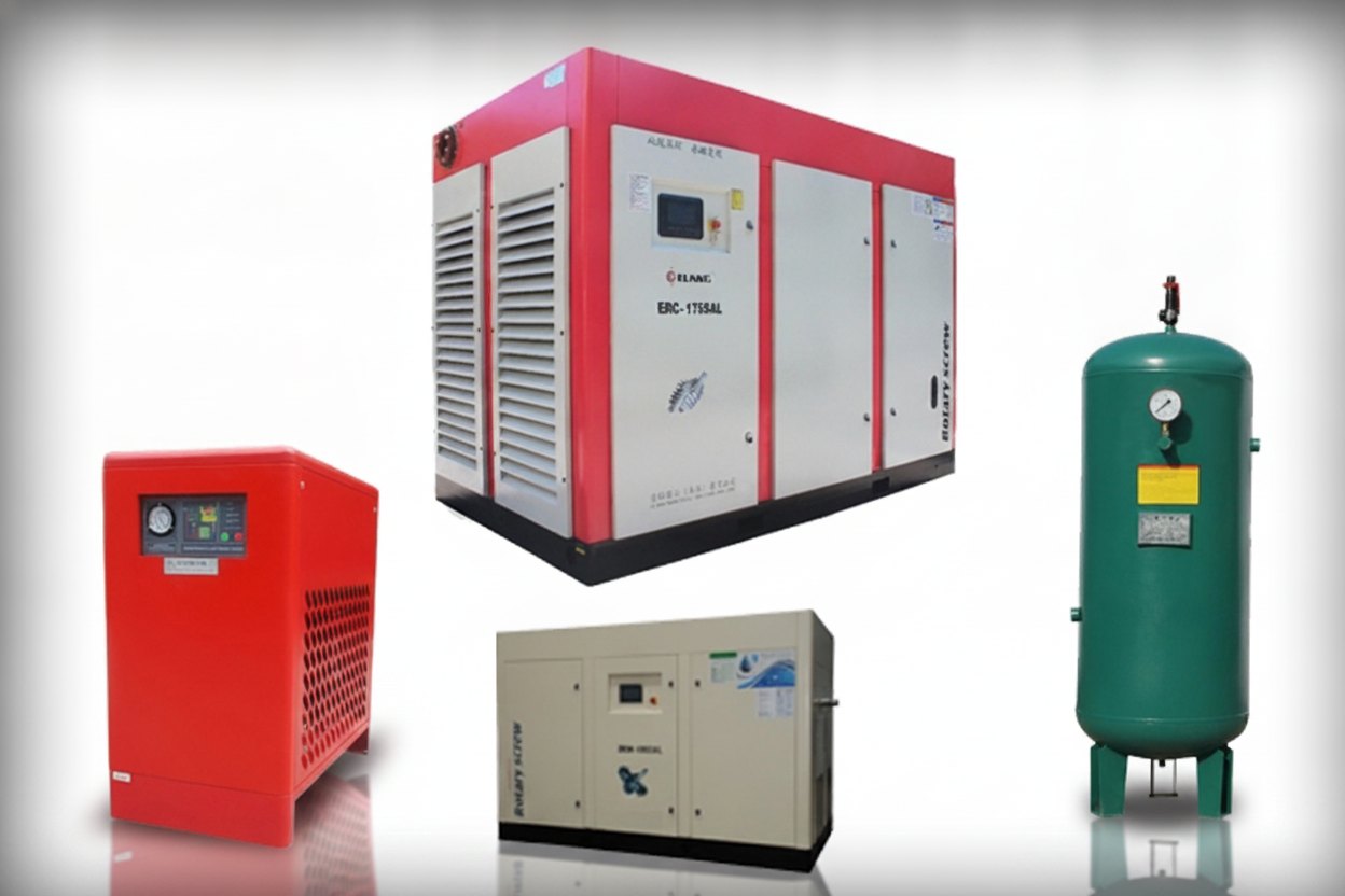 Compressors, dryers and receivers supplied by Shaffaf
